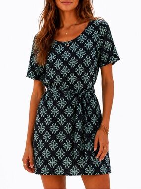 Hello Miss Black Blue Green Dress S